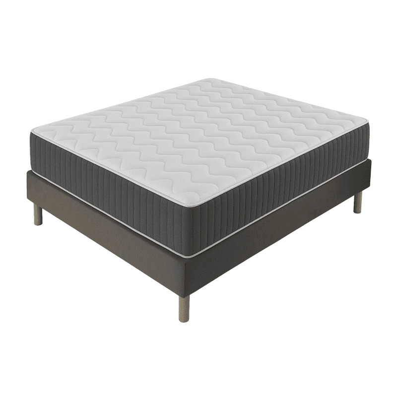 LE MATELAS 140 X 190 CM + SOMMIER + PIEDS - Image 1