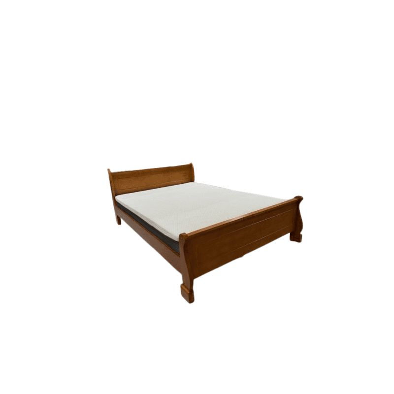 Lit en bois massif 90 x 190 cm. - Image 1