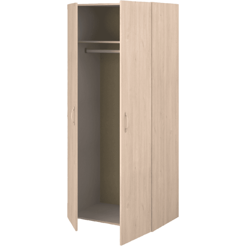 ARMOIRE 2 PORTES - COLORIS CHÊNE - Image 1