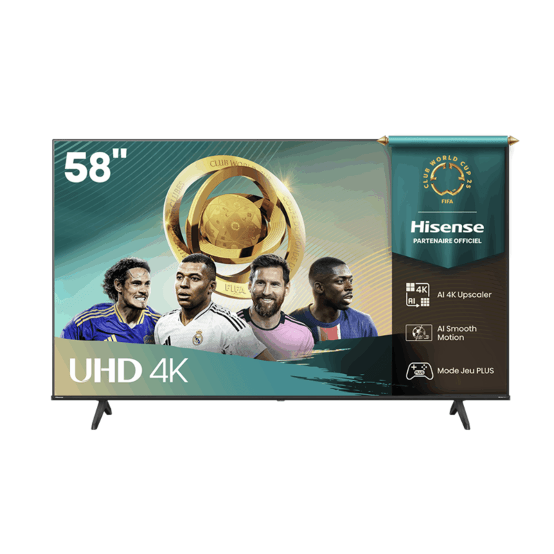 TV LED 58" (146 cm) - SMART TV EN 4K UHD - HISENSE - 58A6Q - Image 1