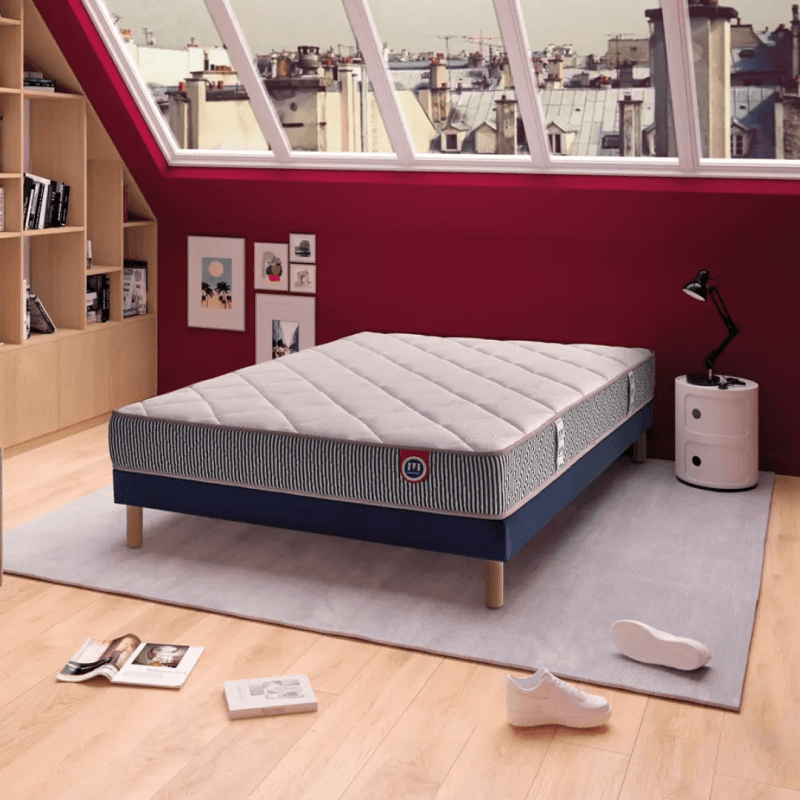 Le pack matelas + sommier 140x190 cm MERINOS. - Image 1
