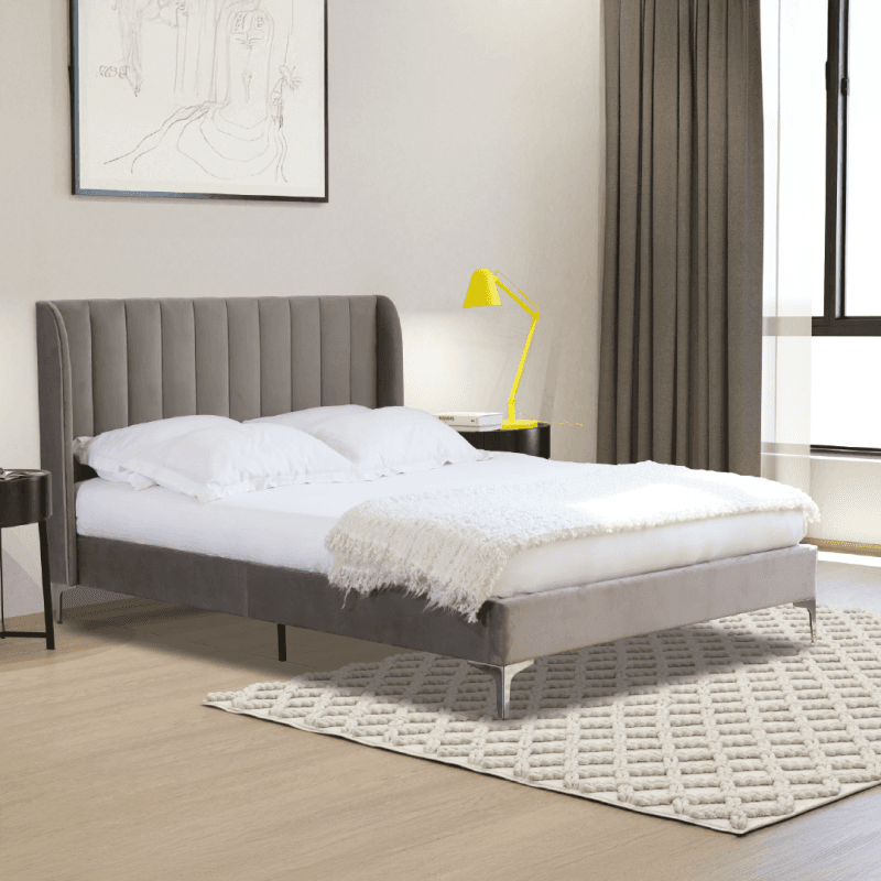 Lit 160 x 200 + sommier - Disponible en 3 couleurs - Image 1
