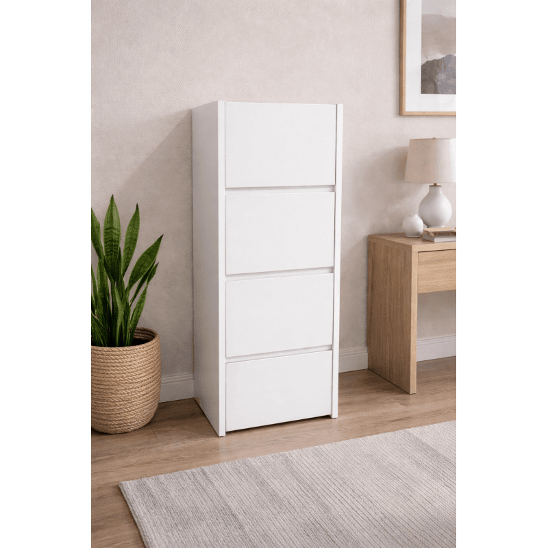 Meuble 4 tiroirs type chiffonier – 2 coloris -