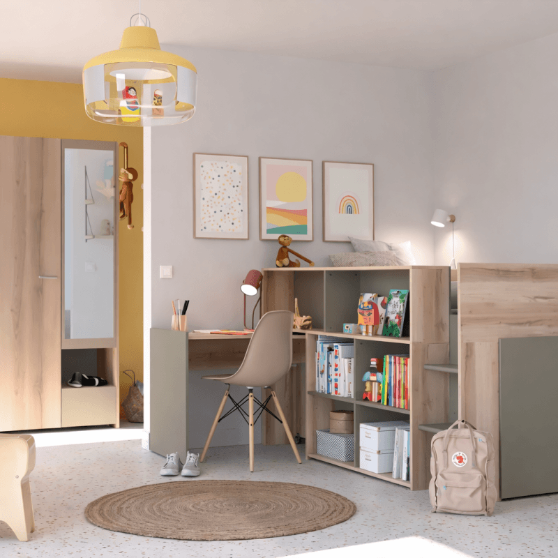 Lit avec bureau intégré - Image 1