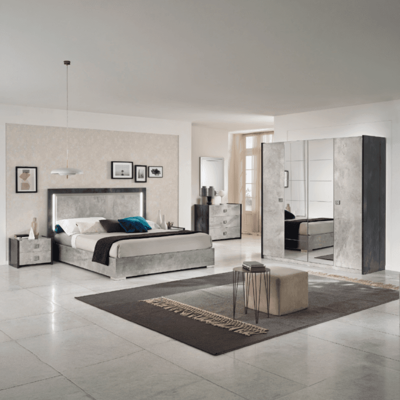 Commode 3 tiroirs - Coloris gris anthracite - Image 1