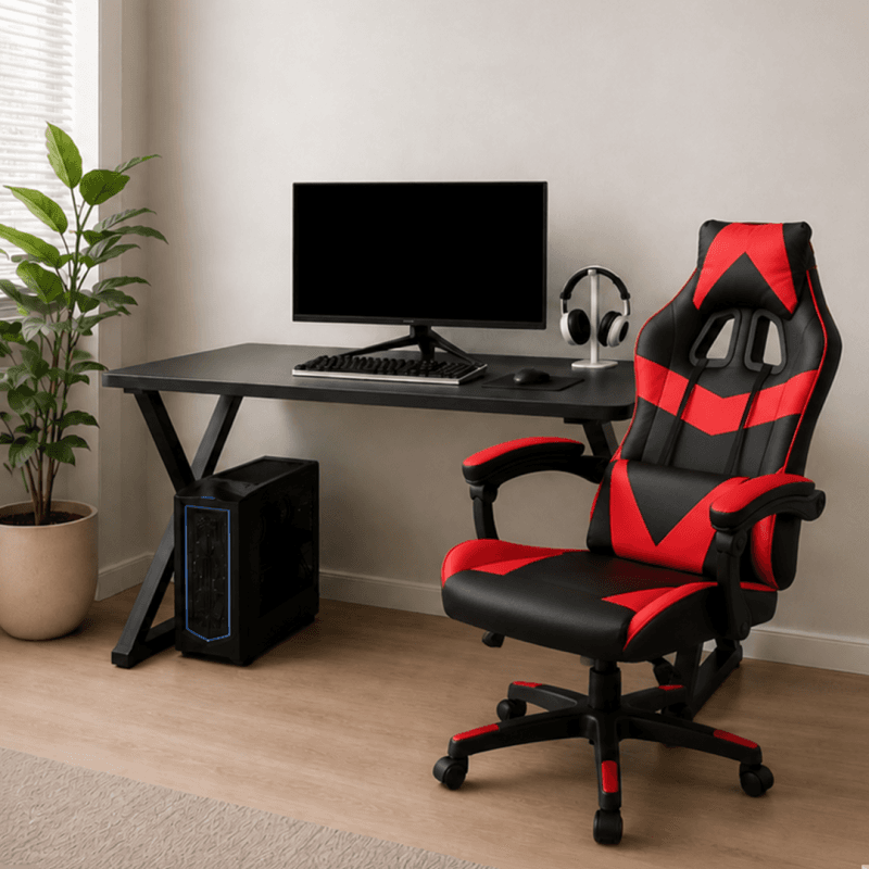 Pack bureau + fauteuil de gamer - Image 1