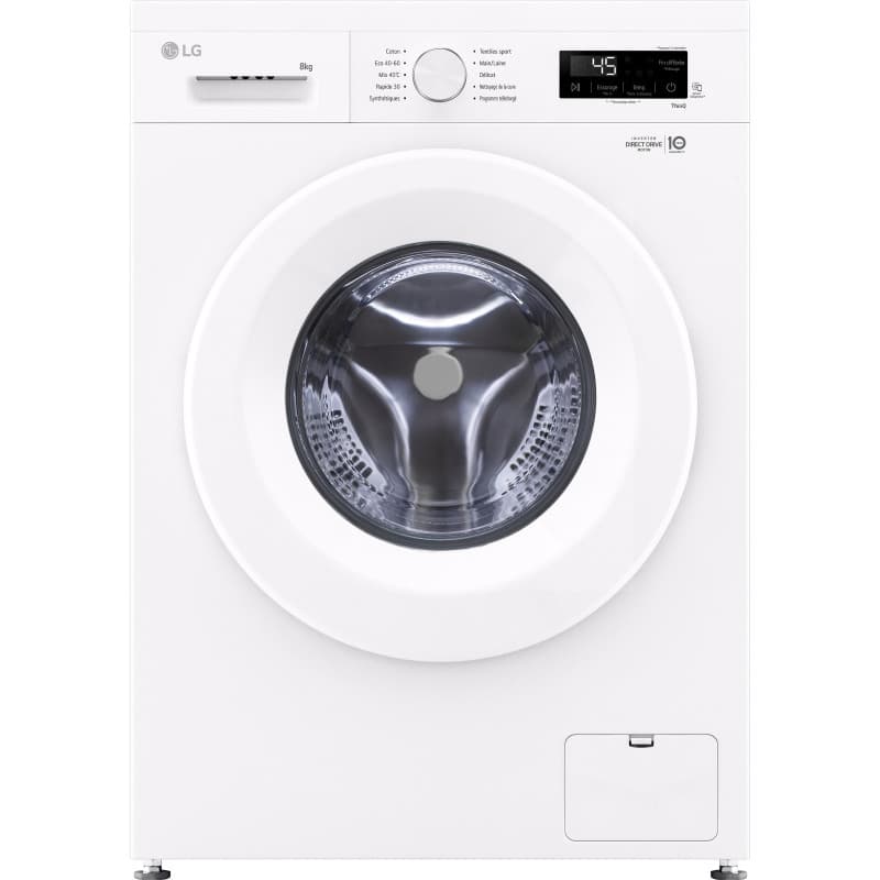 LAVE-LINGE - 8KG - 1400 TRS/MIN - CLASSE A - LG - F84B13WHS - Image 1