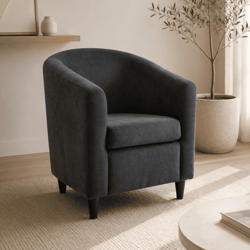 Fauteuil en tissu - plusieurs coloris -