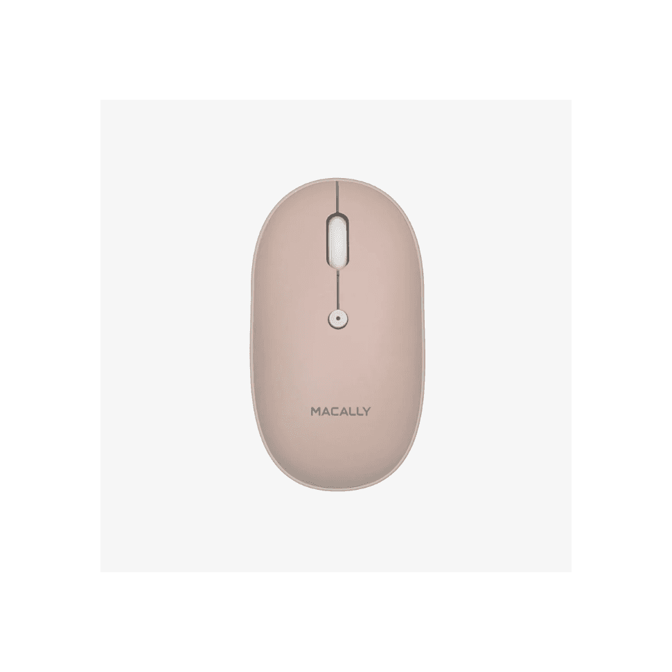 Macally - Souris Bluetooth à clic silencieux - Blanche - Image 2