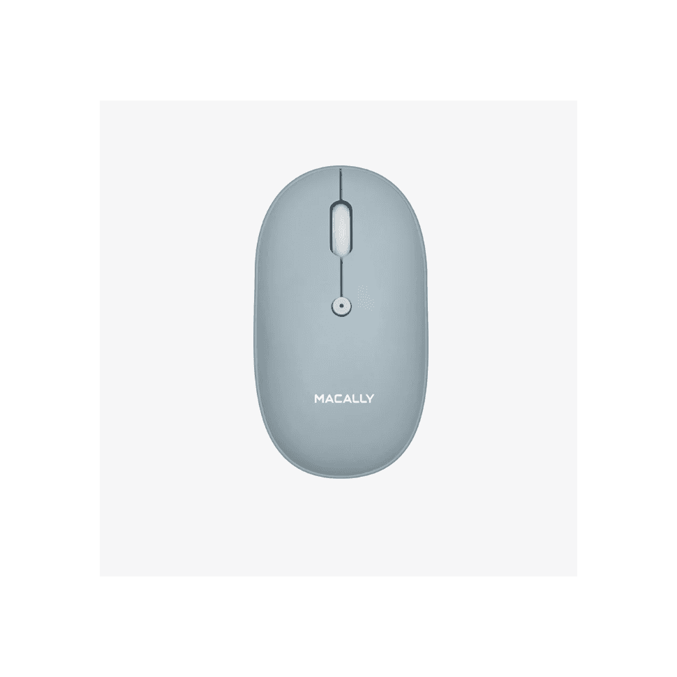 Macally - Souris Bluetooth à clic silencieux - Blanche - Image 4