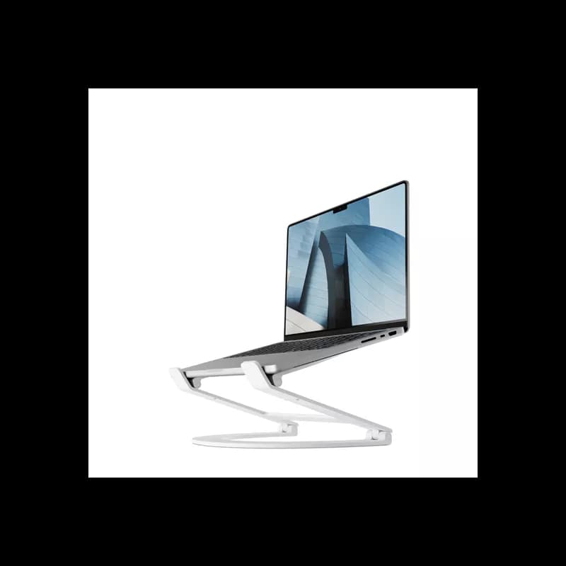 Support dépliant Curve Flex Blanc pour MacBook - Image 1