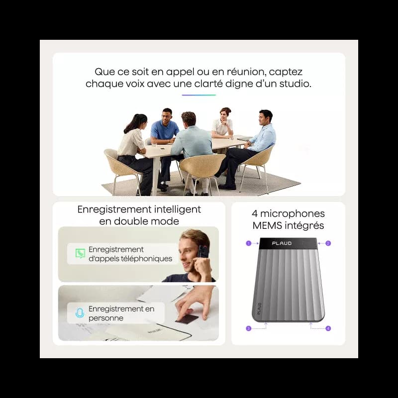 Plaud Note Pro – Enregistreur IA intelligent - Image 4