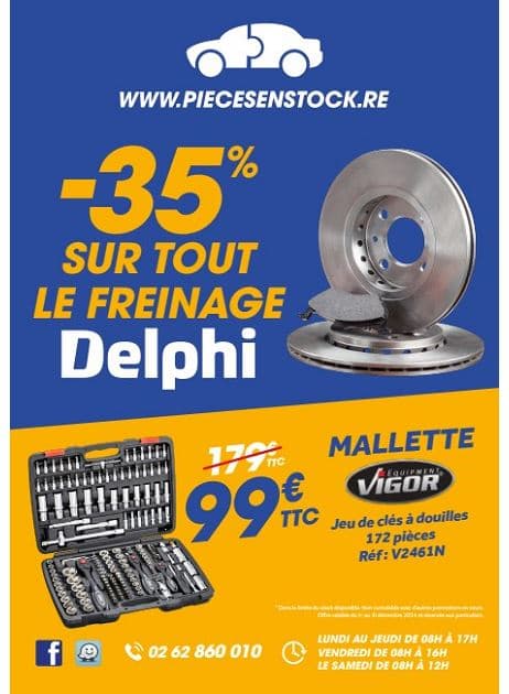-35% SUR TOUT LE FREINAGE