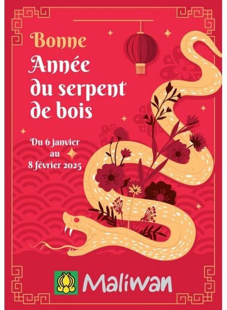 BONNE ANNÉE DU SERPENT DE BOIS