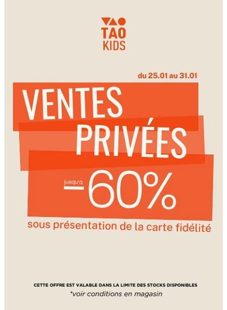 VENTES PRIVÉES