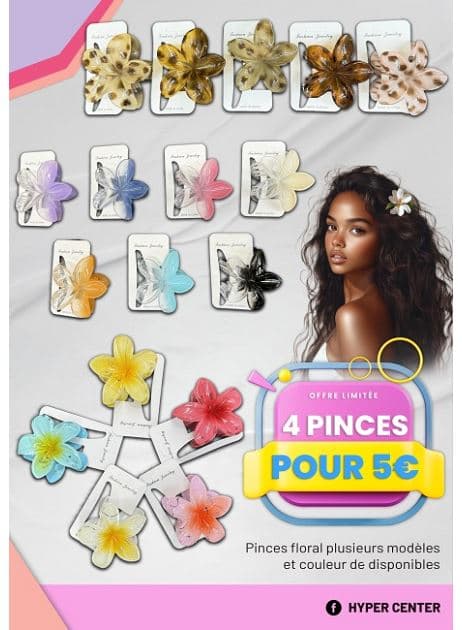 4 PINCES POUR 5€