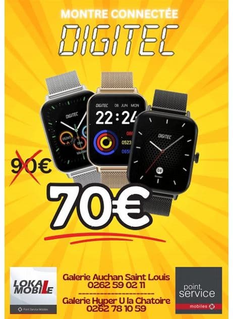 MONTRE CONNECTÉE DIGITEC
