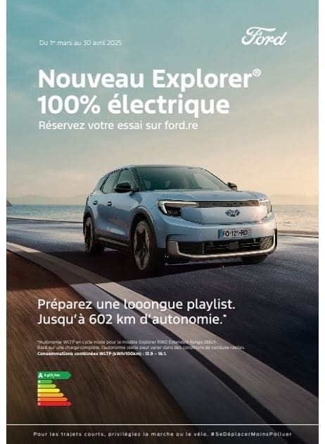 NOUVEAU EXPLORER 100% ÉLECTRIQUE