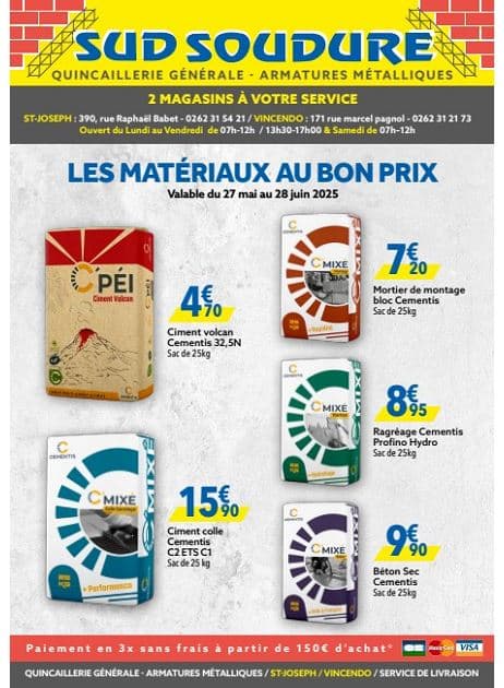 LES MATÉRIAUX AU BON PRIX