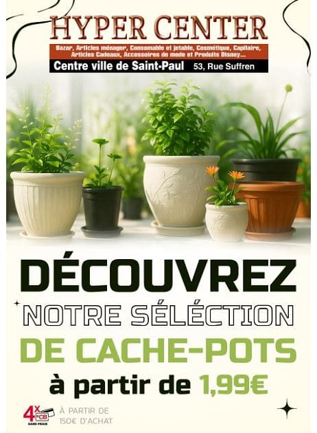 DÉCOUVREZ NOTRE SÉLECTION DE CACHE-POTS