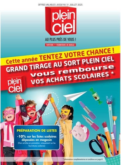 GRAND TIRAGE AU SORT PLEIN CIEL