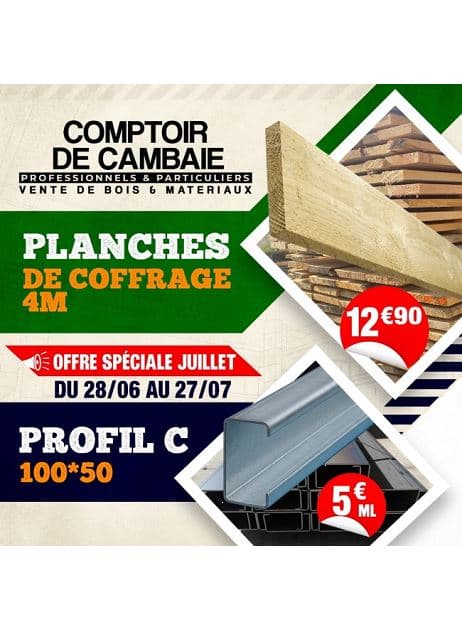 OFFRE SPÉCIALE JUILLET