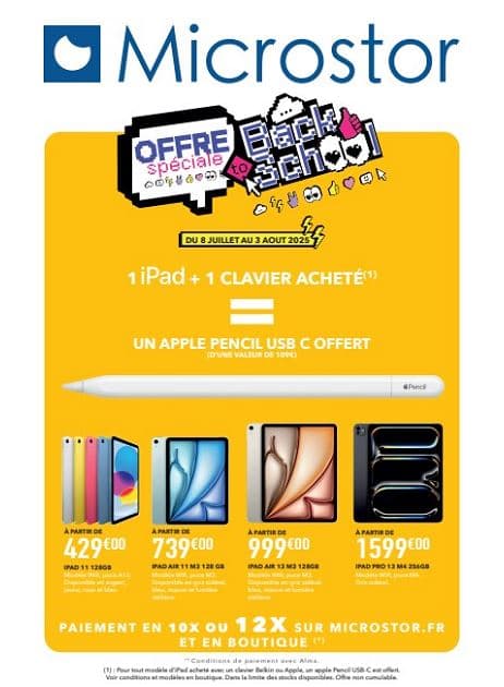 OFFRE SPÉCIALE BACK TO SCHOOL