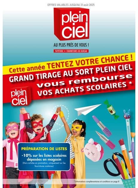 GRAND TIRAGE AU SORT PLEIN CIEL