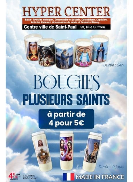 BOUGIES PLUSIEURS SAINTS