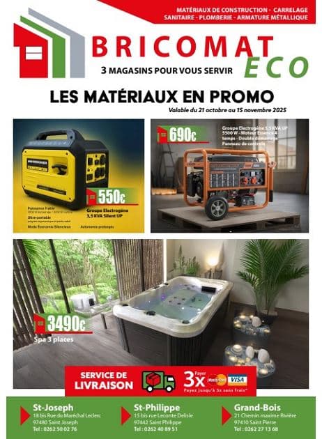 LES MATÉRIAUX EN PROMO