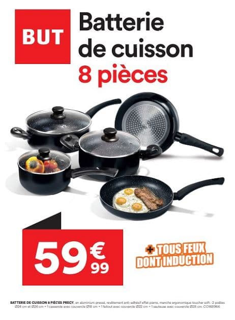 BATTERIE DE CUISSON 8 PIÈCES