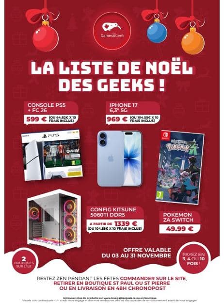 LA LISTE DE NOËL DES GEEKS !