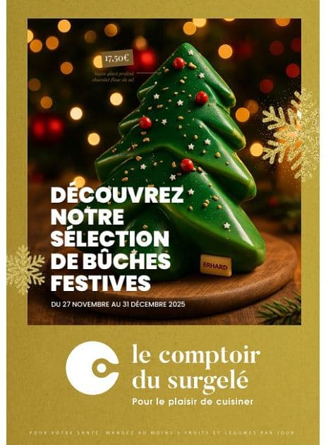 DÉCOUVREZ NOTRE SÉLECTION DE BÛCHES FESTIVES