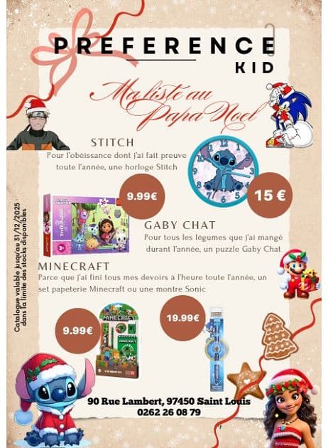 MA LISTE AU PAPA NOËL
