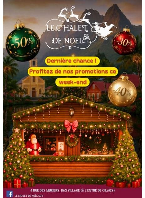 DERNIÈRE CHANCE ! PROFITEZ DE NOS PROMOTIONS CE WEEK-END