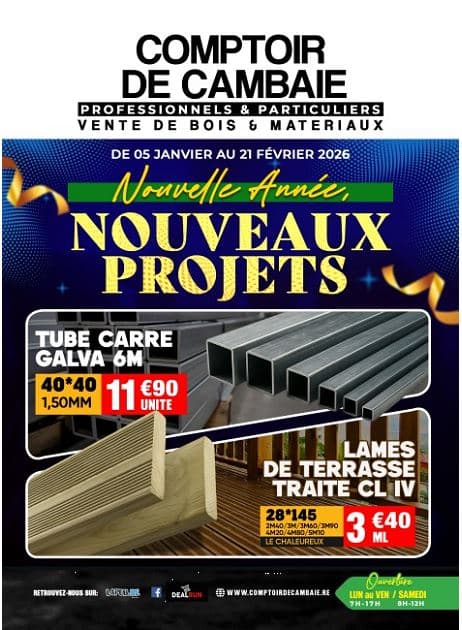NOUVELLE ANNÉE, NOUVEAUX PROJETS