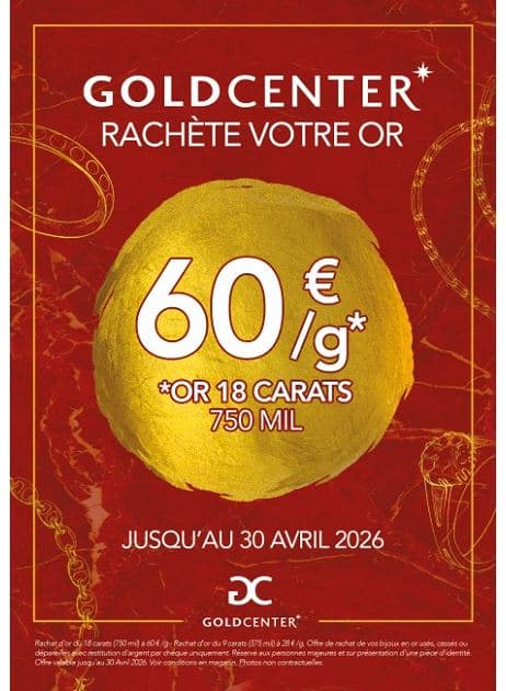 GOLD CENTER RACHETE VOTRE OR