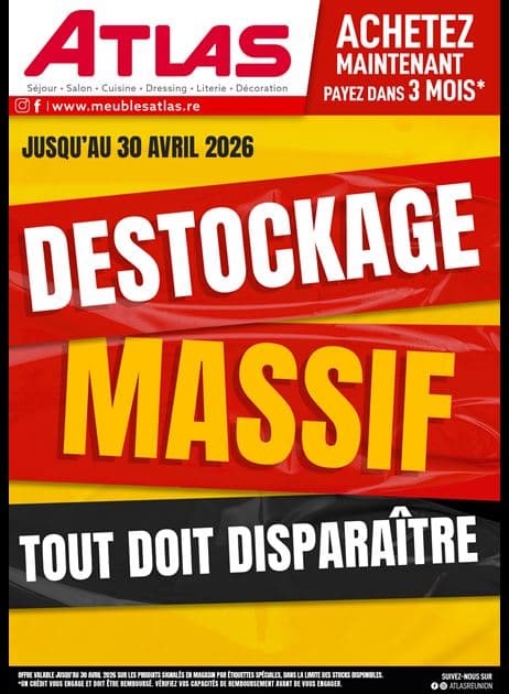 DESTOCKAGE MASSIF
