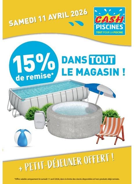 15% DE REMISE DANS TOUT LE MAGASIN