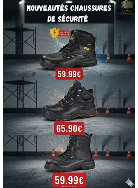 NOUVEAUTÉS CHAUSSURES DE SÉCURITÉ