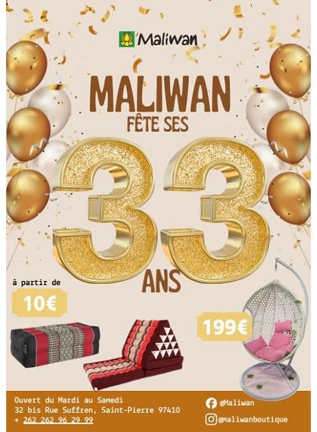 MALIWAN FÊTE SES 33 ANS
