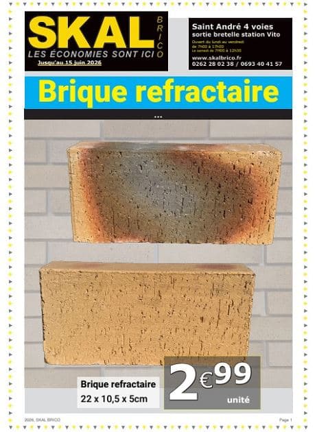 BRIQUE RÉFRACTAIRE