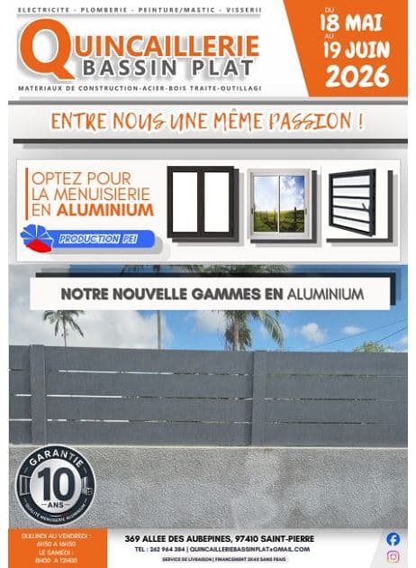 QUINCAILLERIE BASSIN PLAT