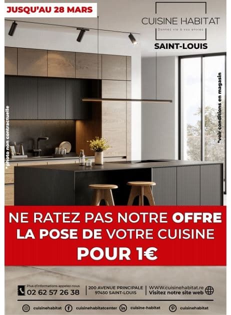 NE RATEZ PAS NOTRE OFFRE LA POSE DE VOTRE CUISINE POUR 1 EURO