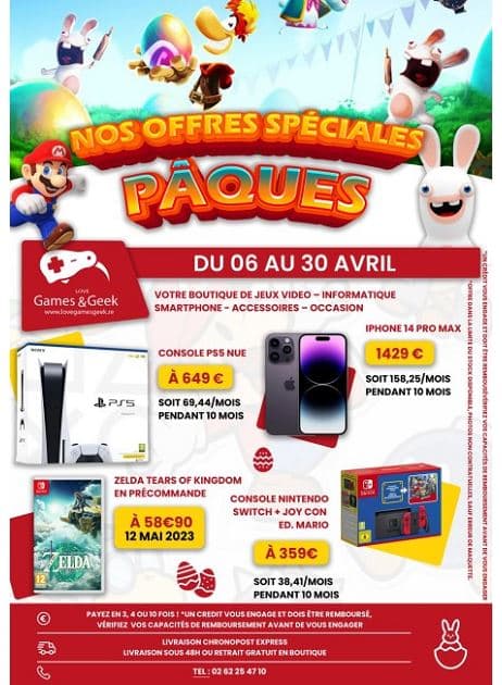 NOS OFFRES SPECIALES PAQUES
