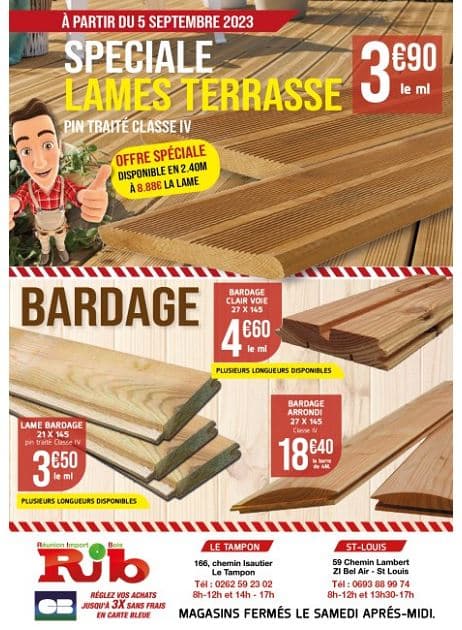 SPECIALE LAMES TERRASSE