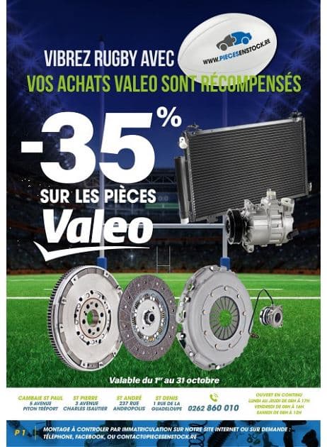 VIBREZ RUGBY AVEC PIECES EN STOCK