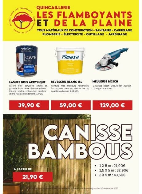 CANISSE BAMBOUS