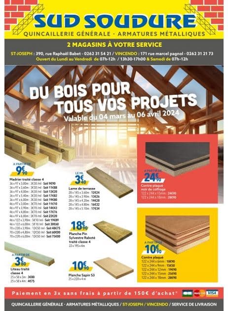 DU BOIS POUR TOUS VOS PROJETS 