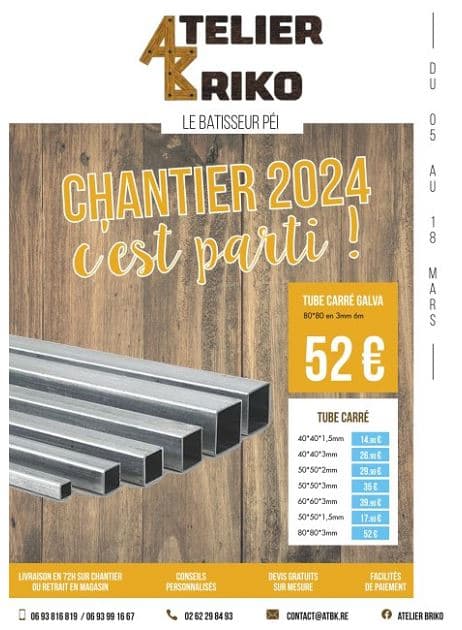 CHANTIER 2024 C'EST PARTI !